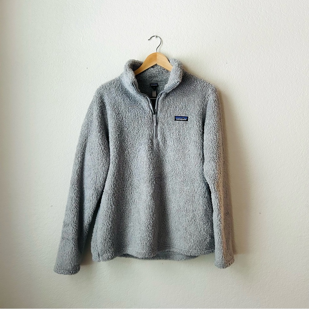 Patagonia Women’s Los Gatos 1/4 Zip Fleece Pullover Size XL Salt Gray - Picture 1 of 6